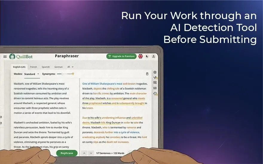 Run Your Work through an AI Detection Tool Before Submitting Run Your Work through an AI Detection Tool Before Submitting