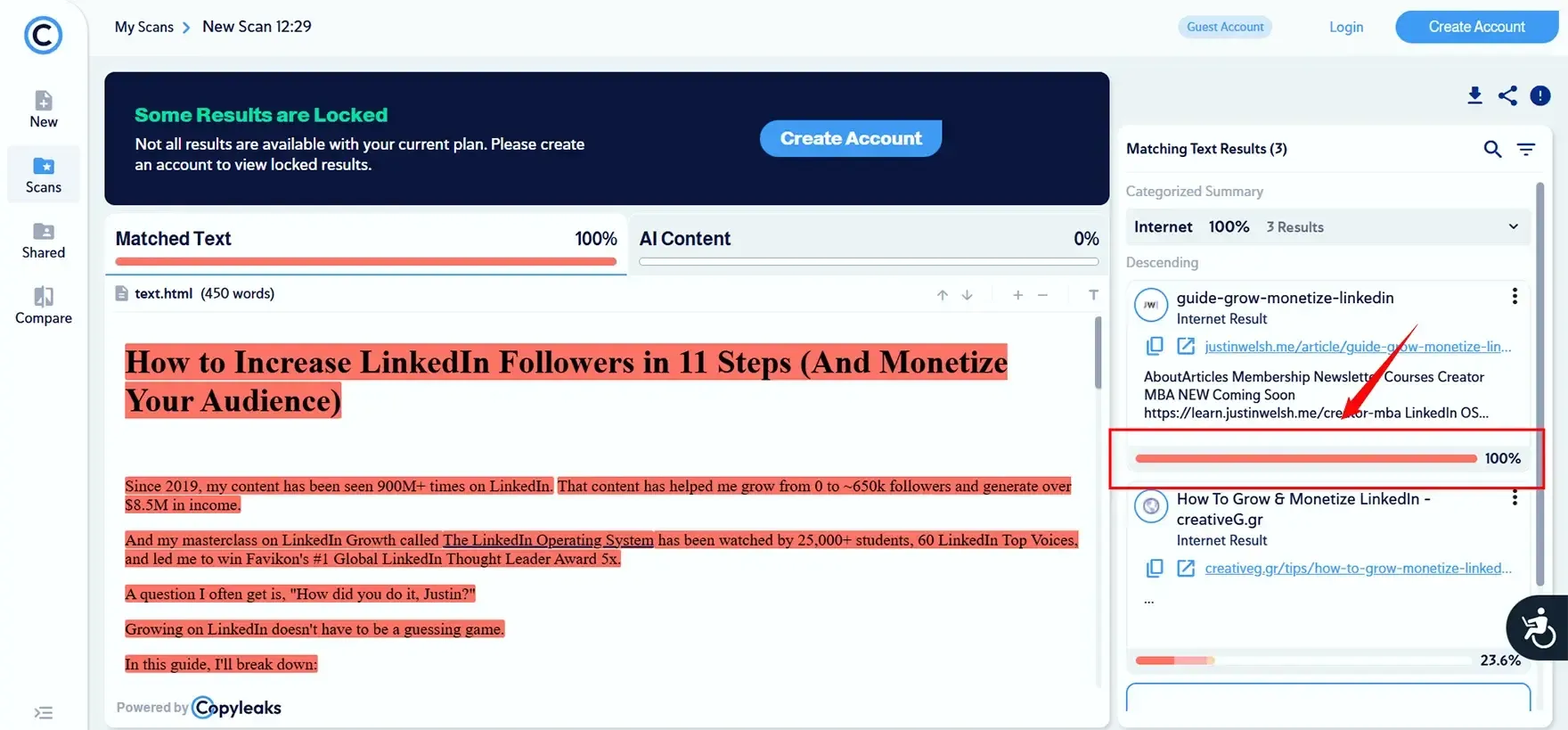 Copyleaks Plagiarism Checker