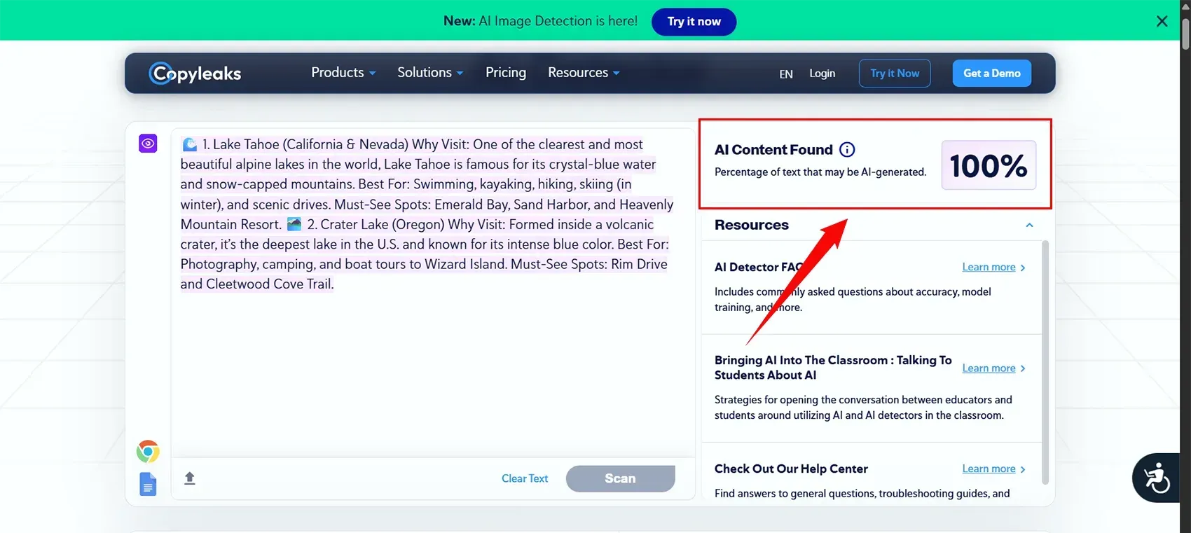 Now we'll check humanized content using top AI detectors.