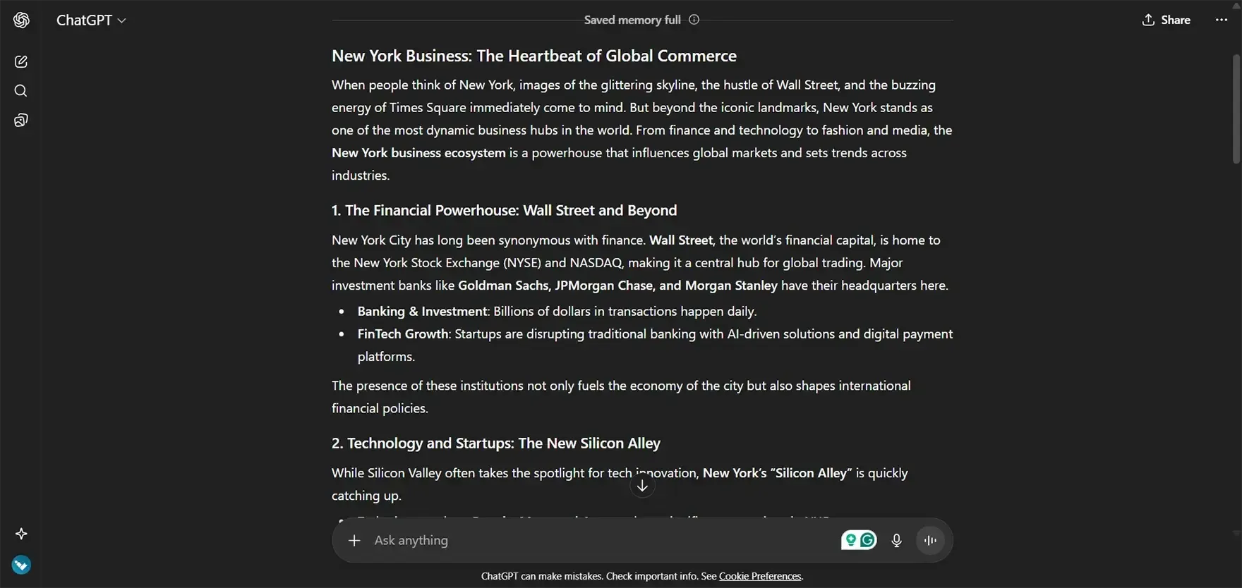 Create a content through ChatGPT