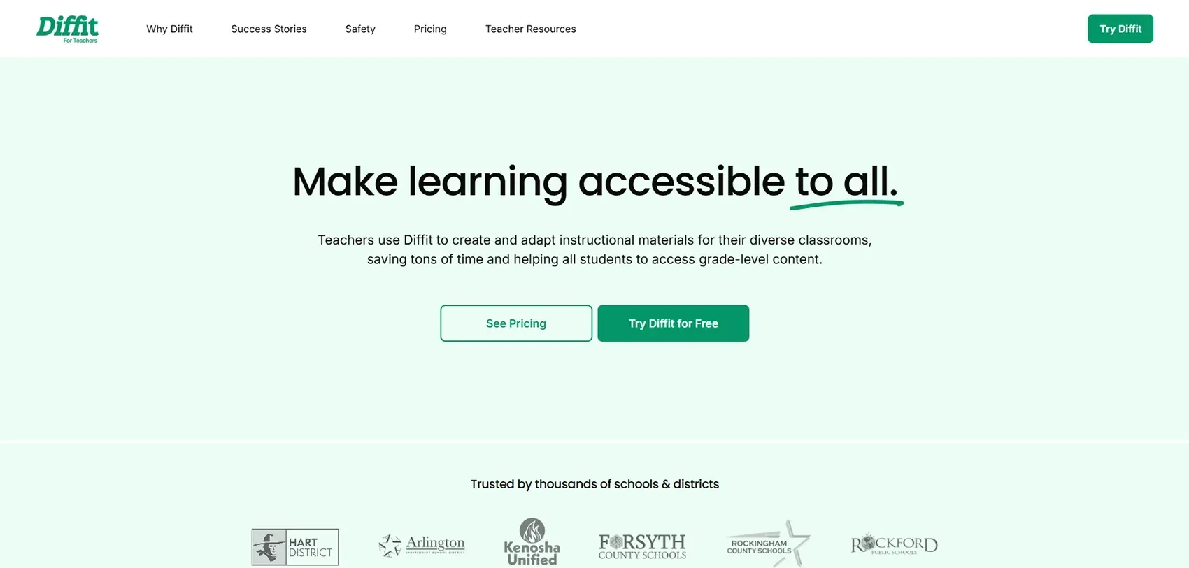 Diffit - Best for Reading Differentiation