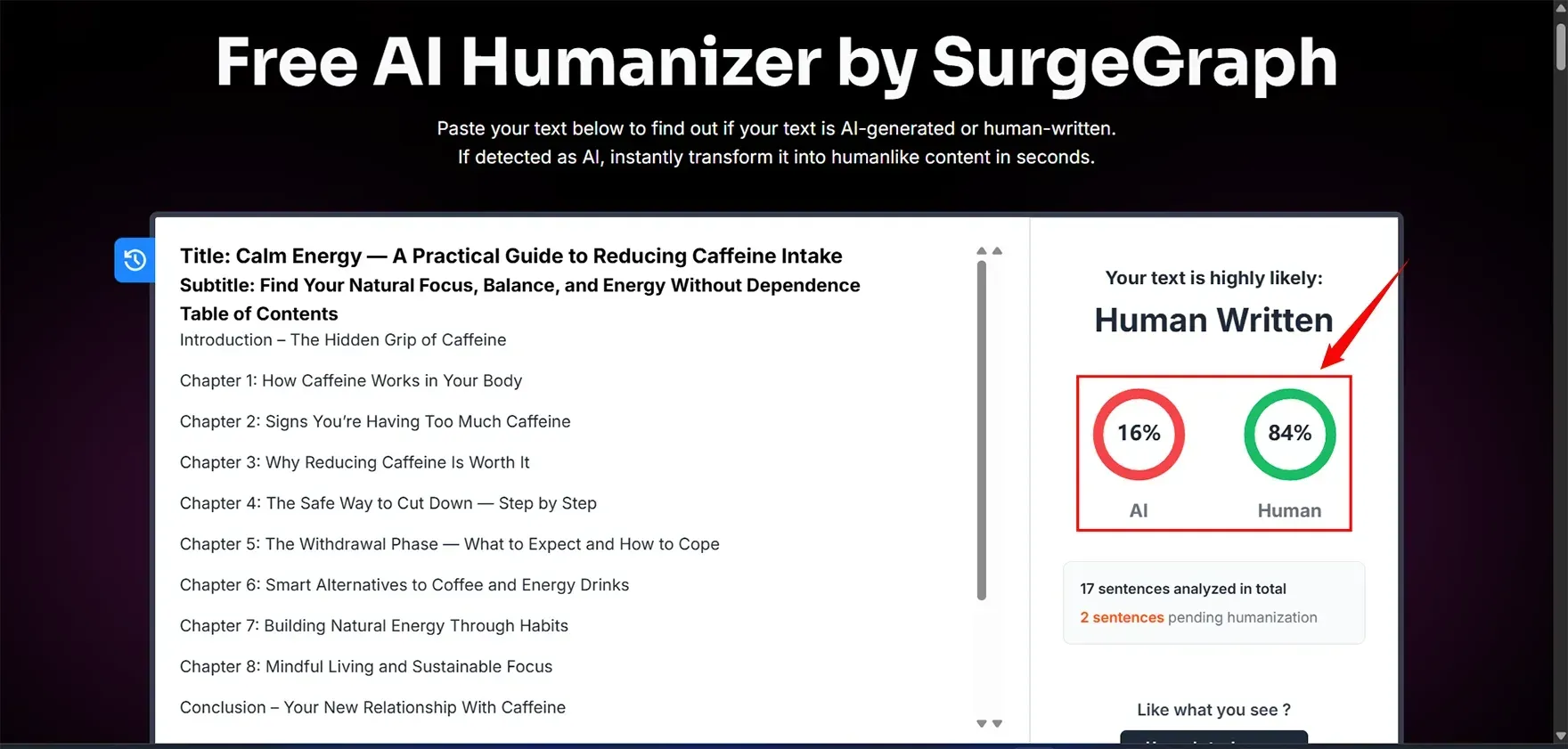 Ebook detection check