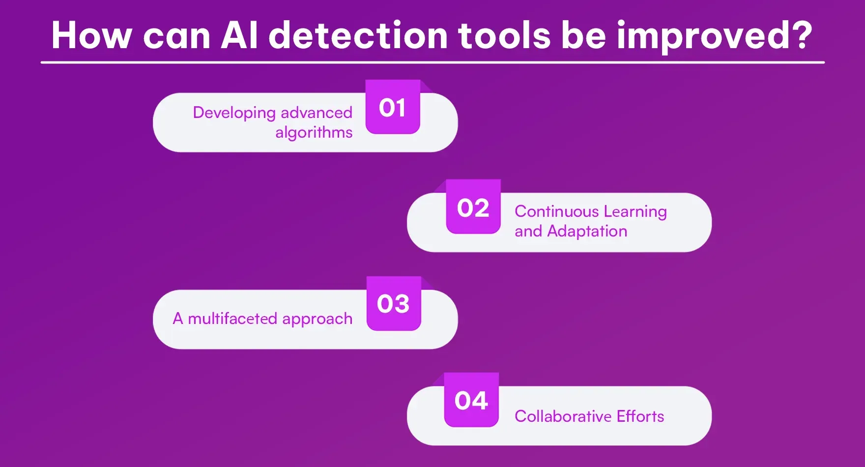 How can AI detection tools be improved?