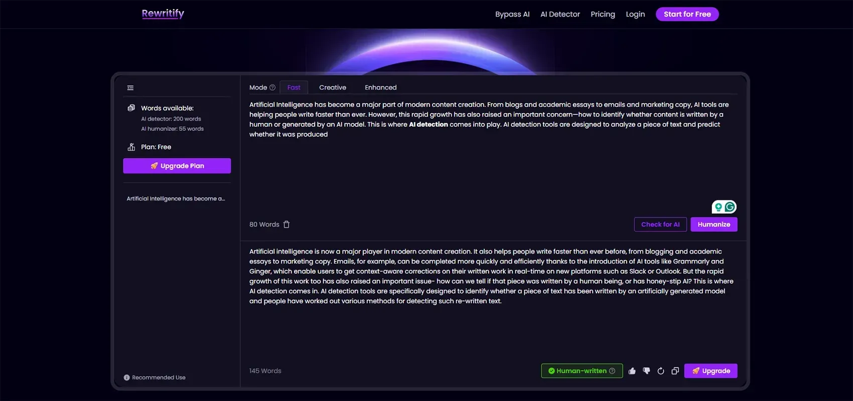 Humanize the content