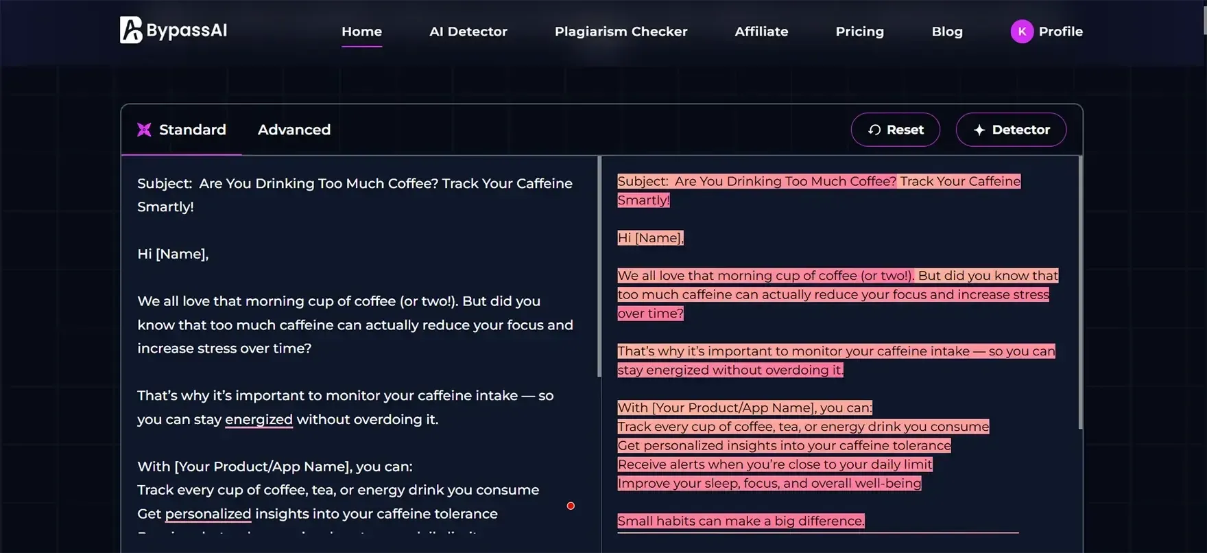 Promotional Email Detection check